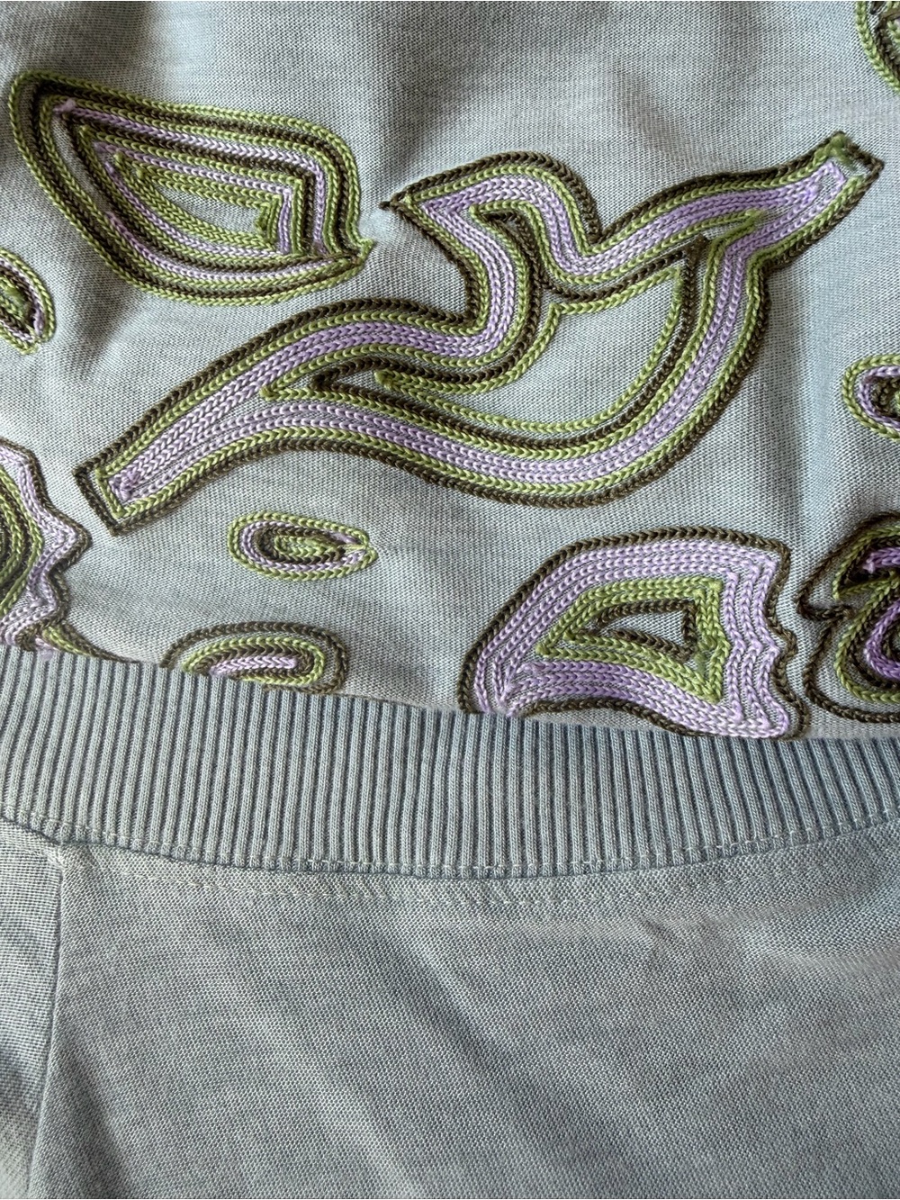 Diesel Sage Green Embroidered Cowl Neck Midi Dress Size M - Picture 4 of 5